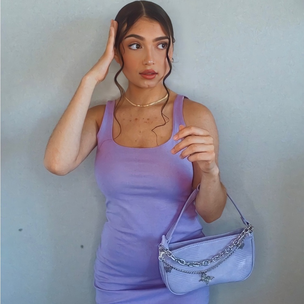 Purple Midi Dress